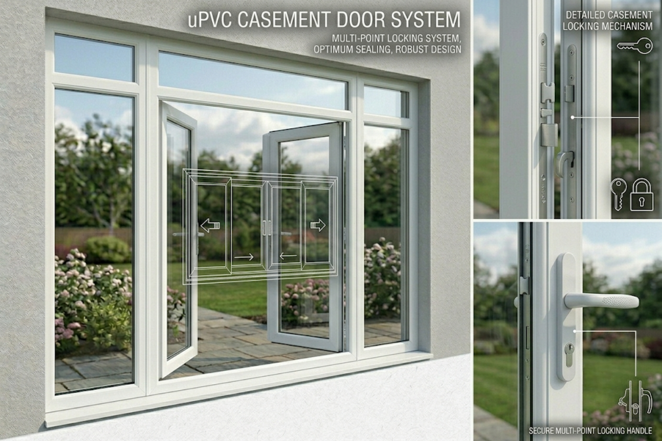 UPVC DOOR CASEMENT WINDOW SYSTUM